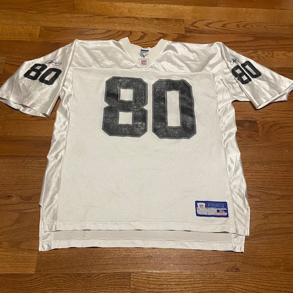 Vintage Reebok White Oakland Raiders Jerry Rice Throwback 