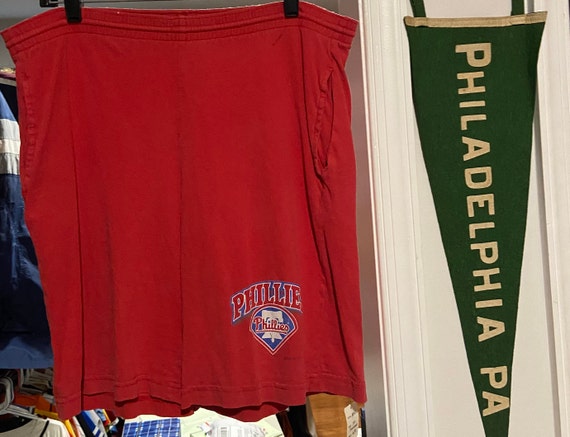 Vintage Red Philadelphia Phillies Shorts - image 1