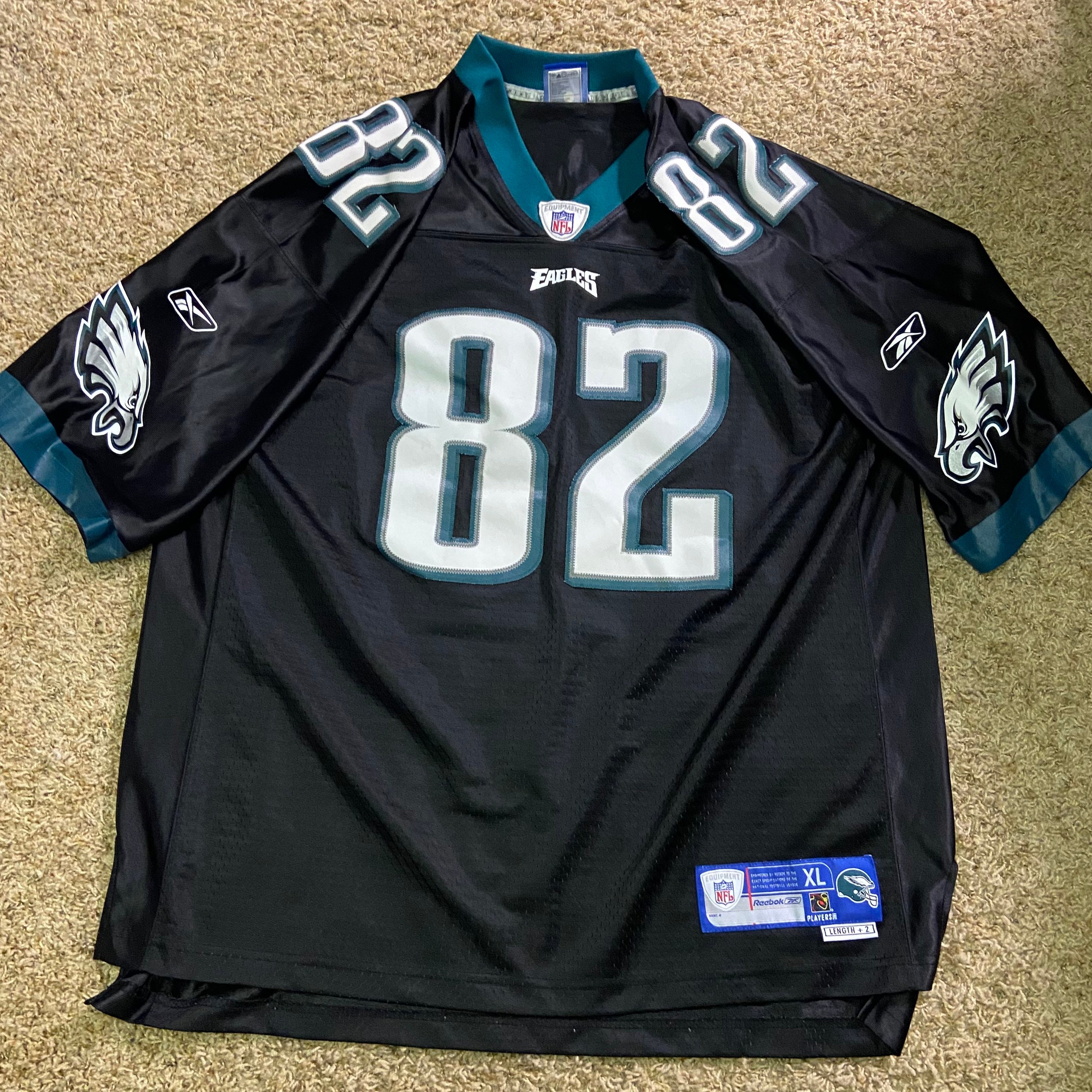 BRIAN WESTBROOK PHILADELPHIA EAGLES VINTAGE 2000'S REEBOK JERSEY ADULT 2XL