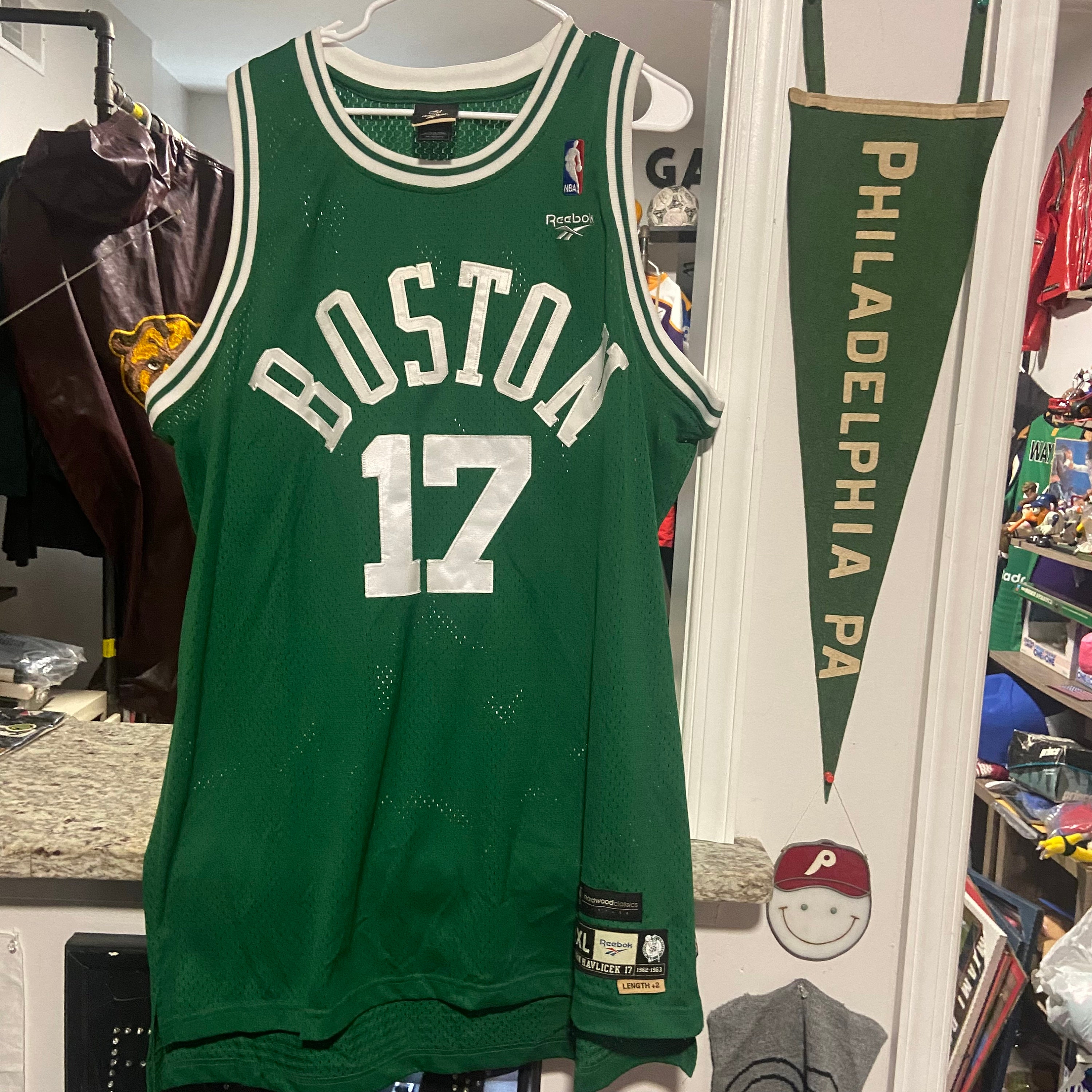 Boston Celtics Kevin Garnett jersey. Kids L fits - Depop