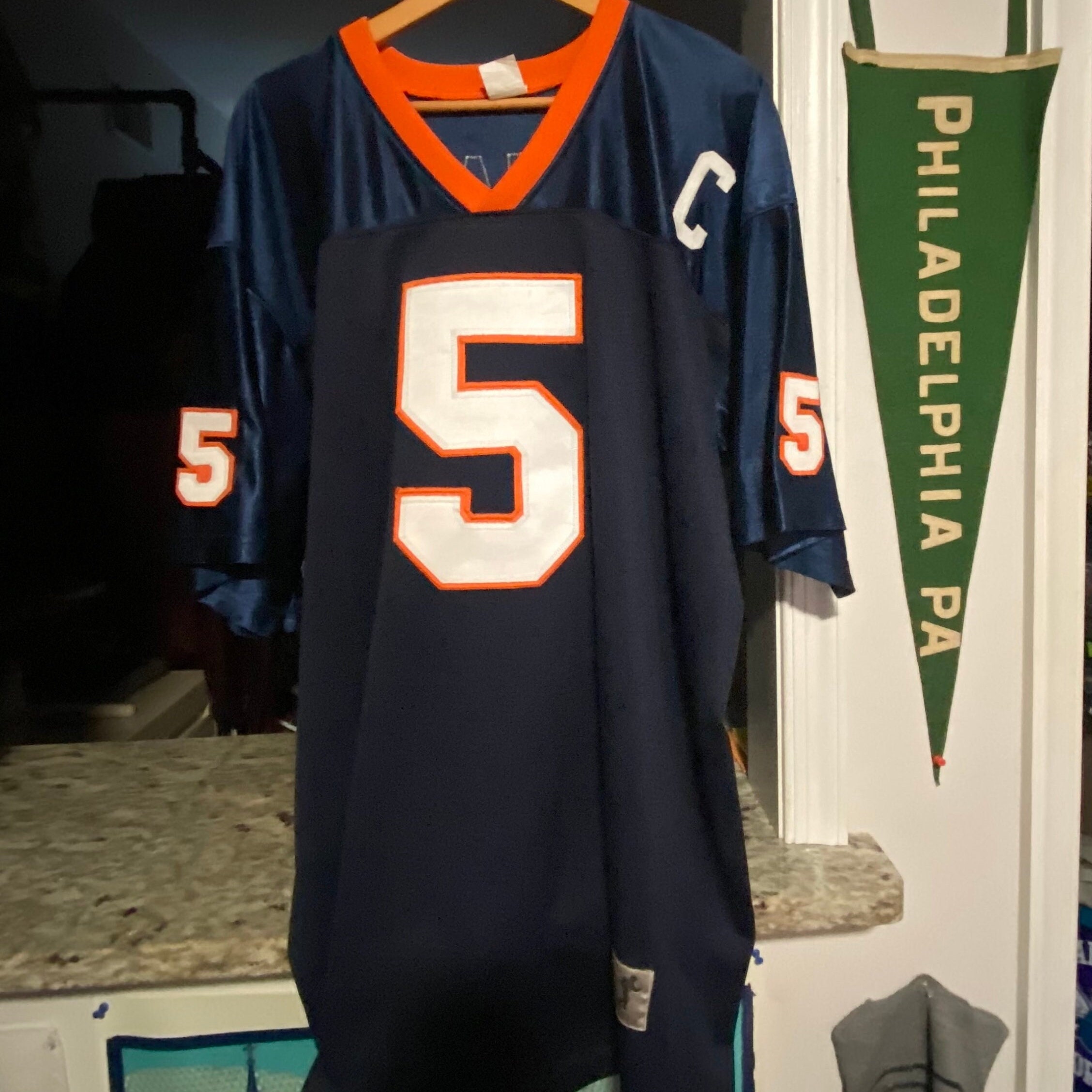 Vintage Mens XXL Navy Blue Syracuse University Donovan McNabb Throwback  College Football Jersey