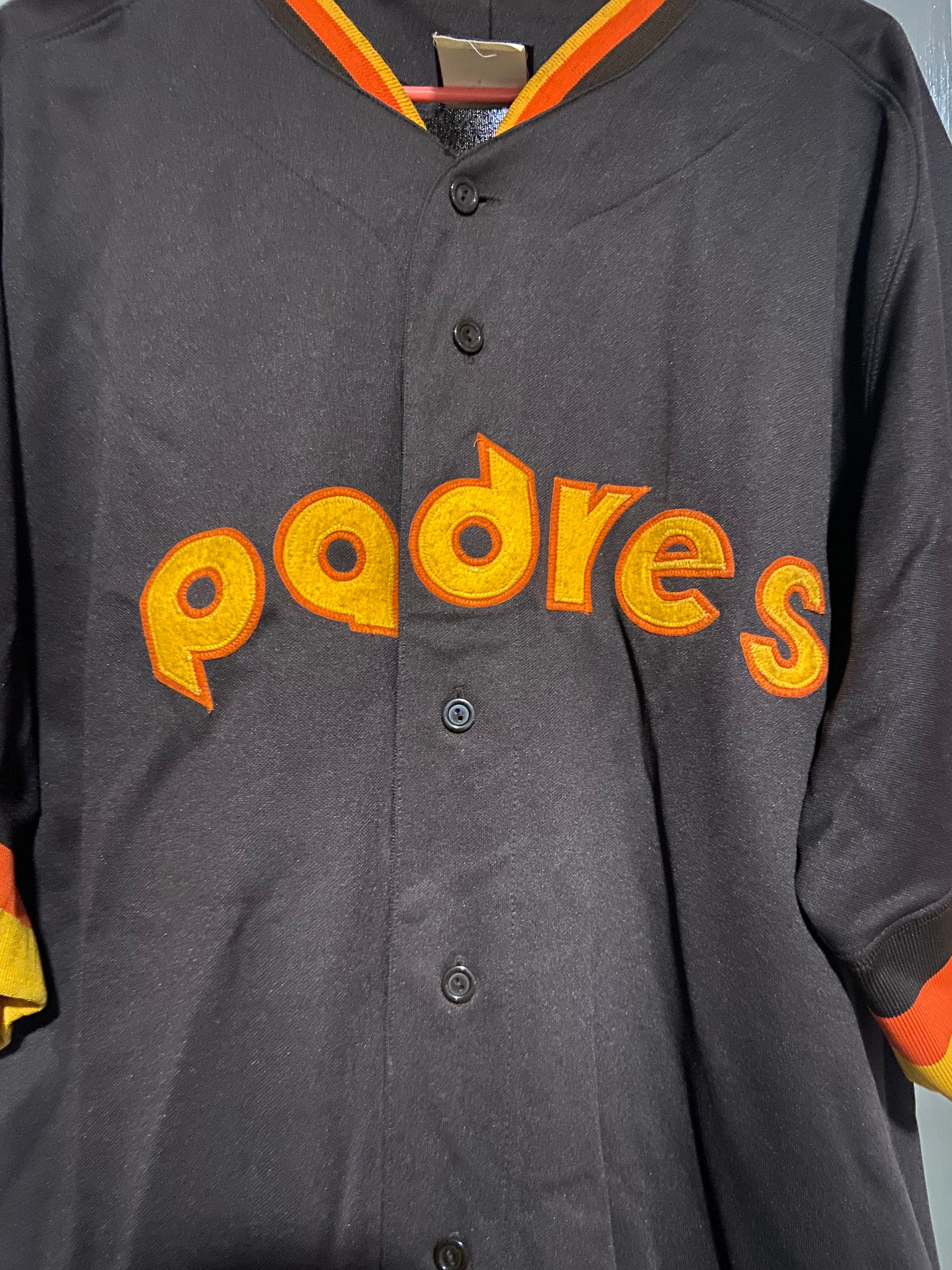 BENITO SANTIAGO  San Diego Padres 1991 Home Majestic Throwback Baseball  Jersey