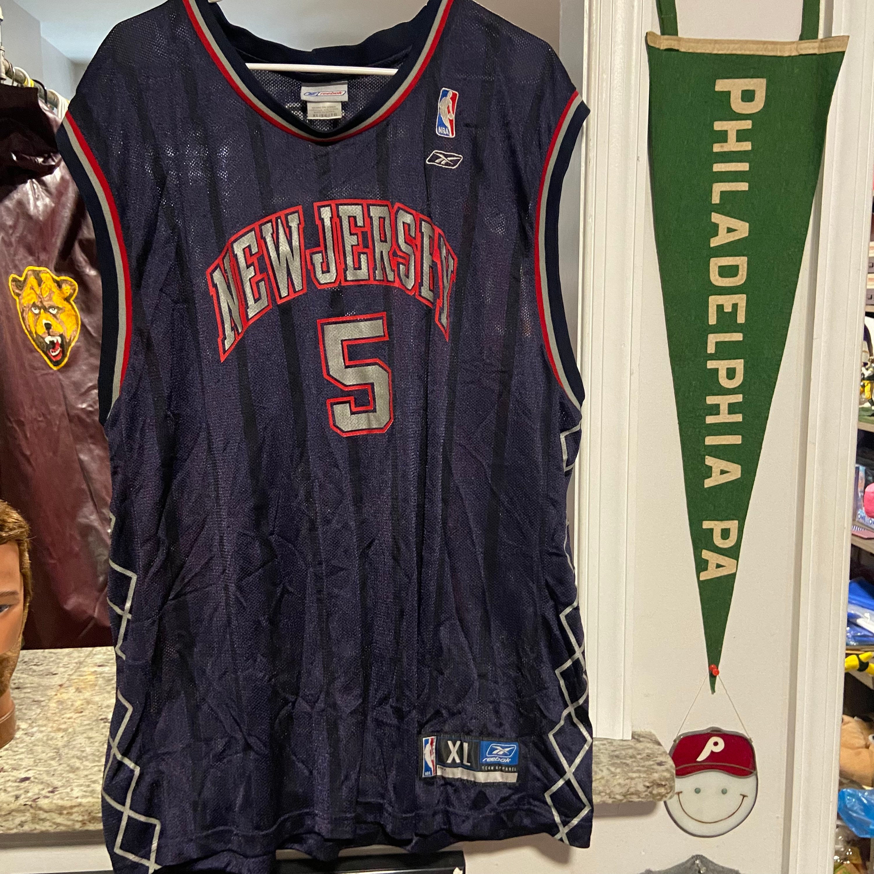 Vintage New Jersey Brooklyn Nets Majestic Hardwood Classics NBA