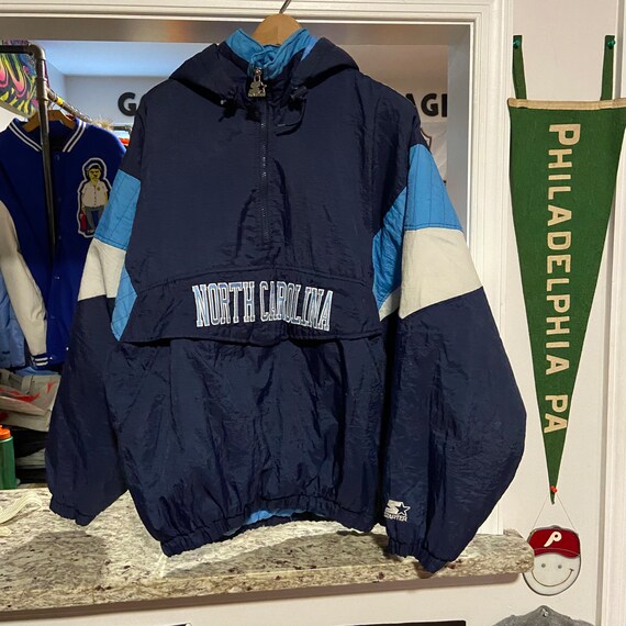 North Carolina Tarheels Pullover Starter Jacket Gem