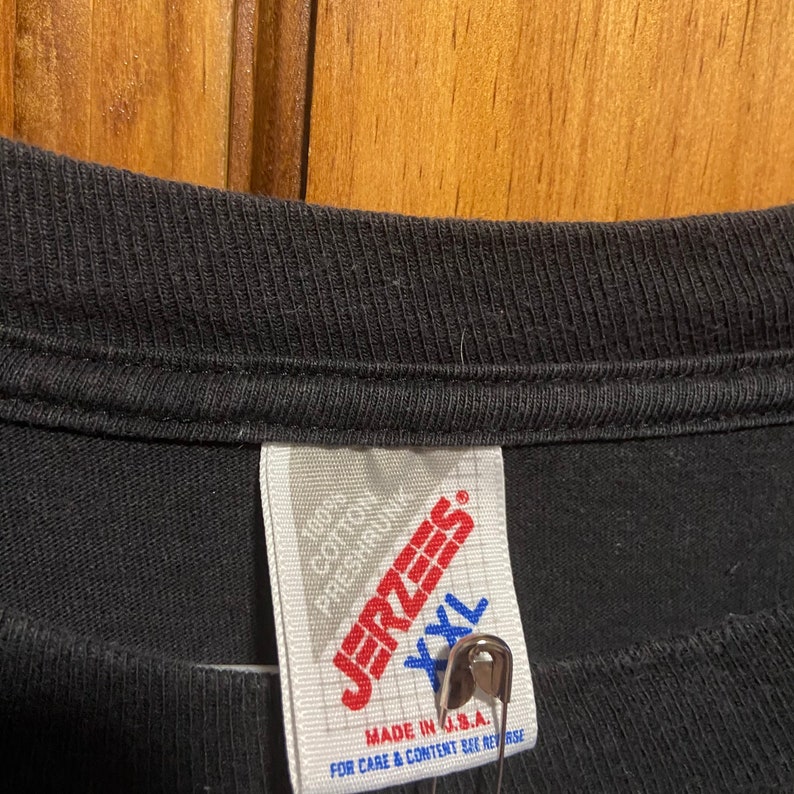 Rare Vintage Jerzees Mens XXL Black Philadelphia Phillies 1993 National League Champions Locker Room Teeshirt