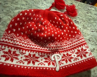 Vintage 47 Brand Red Philadelphia Phillies Winter Beanie Hat