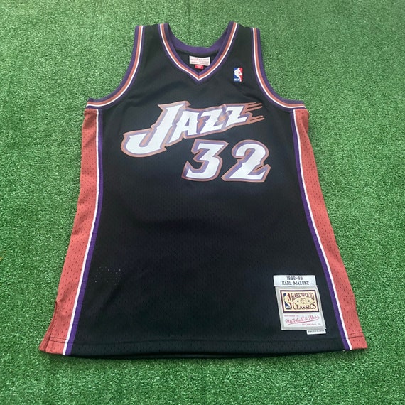 Mitchell and Ness Mens Medium Black Utah Jazz Kar… - image 1