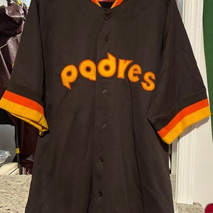 KEN CAMINITI  San Diego Padres 1996 Home Majestic Throwback Baseball Jersey