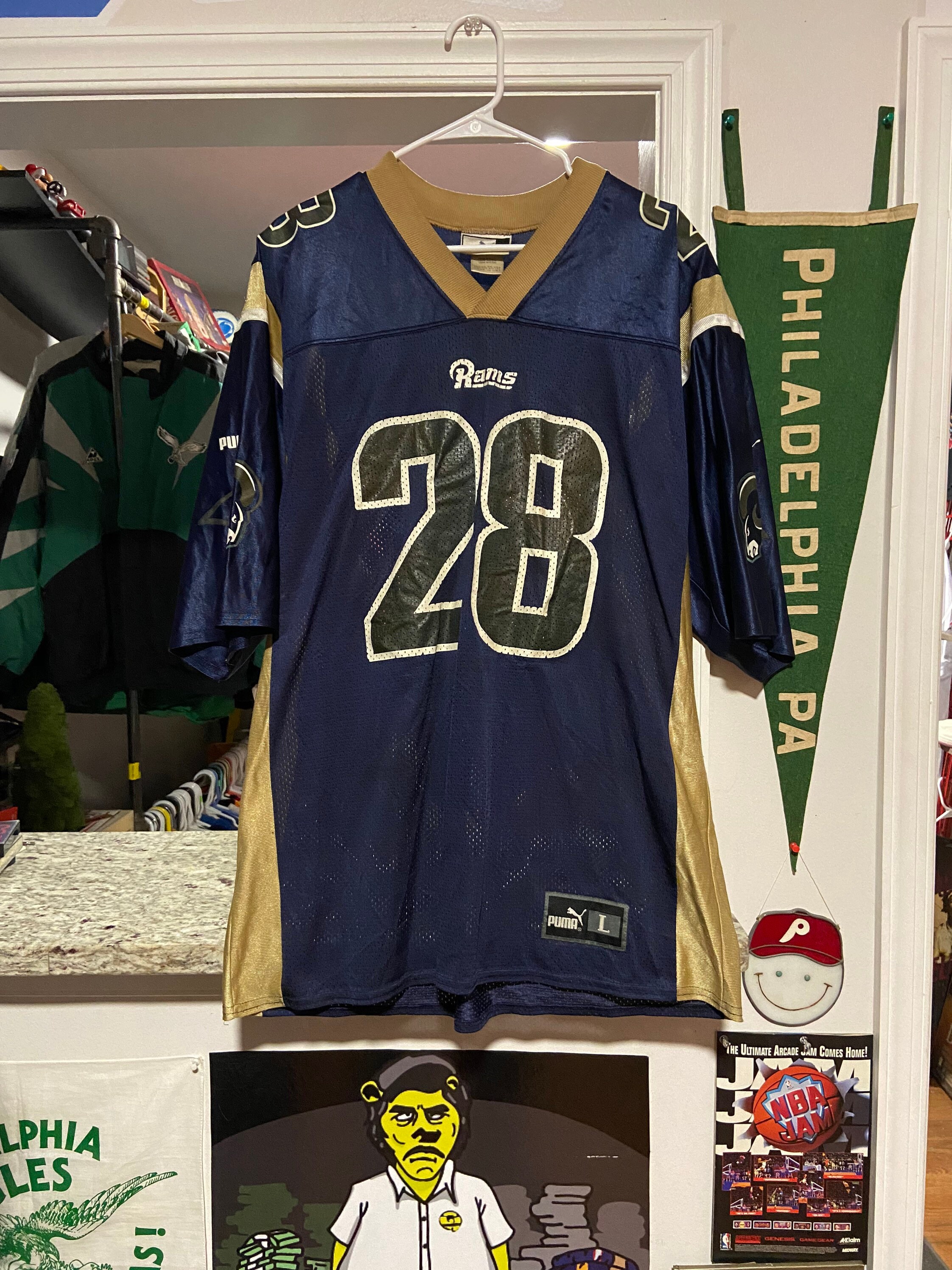 Vintage Puma Navy Blue St. Louis Rams 