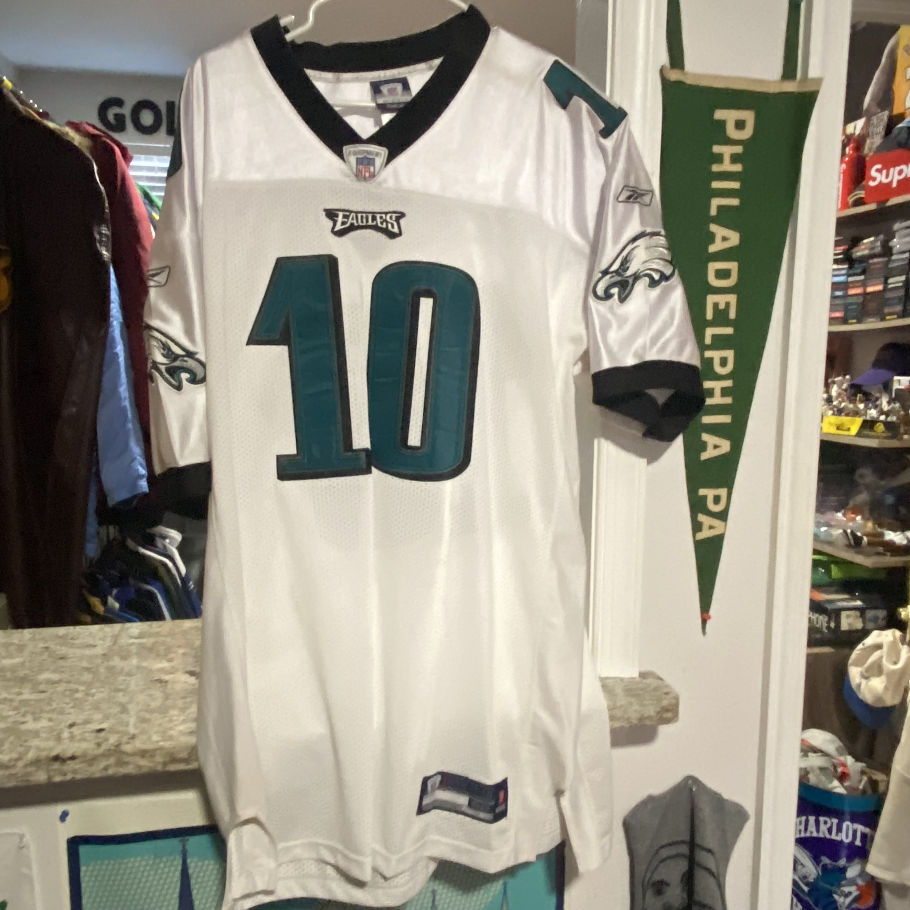 Jeremy Maclin #18 Philadelphia Eagles Reebok Mens 2XL Green Jersey On Field  NWT