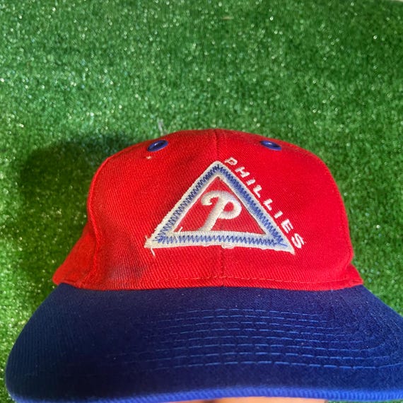 90s OLD vintage MLB Phillies CAP wine レア