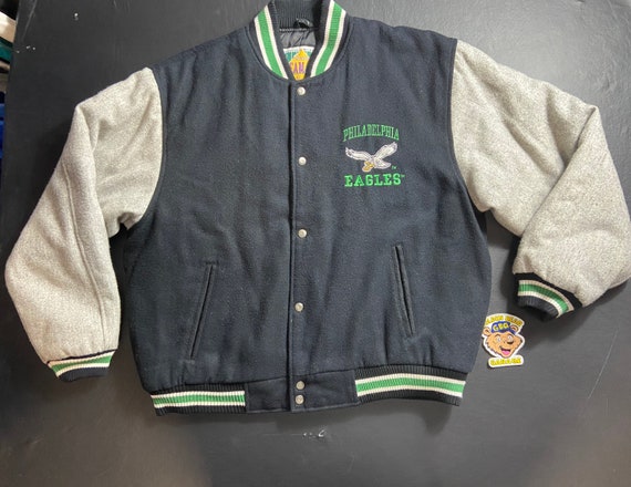 Vintage Mens Large Black and Gray Philadelphia Eag