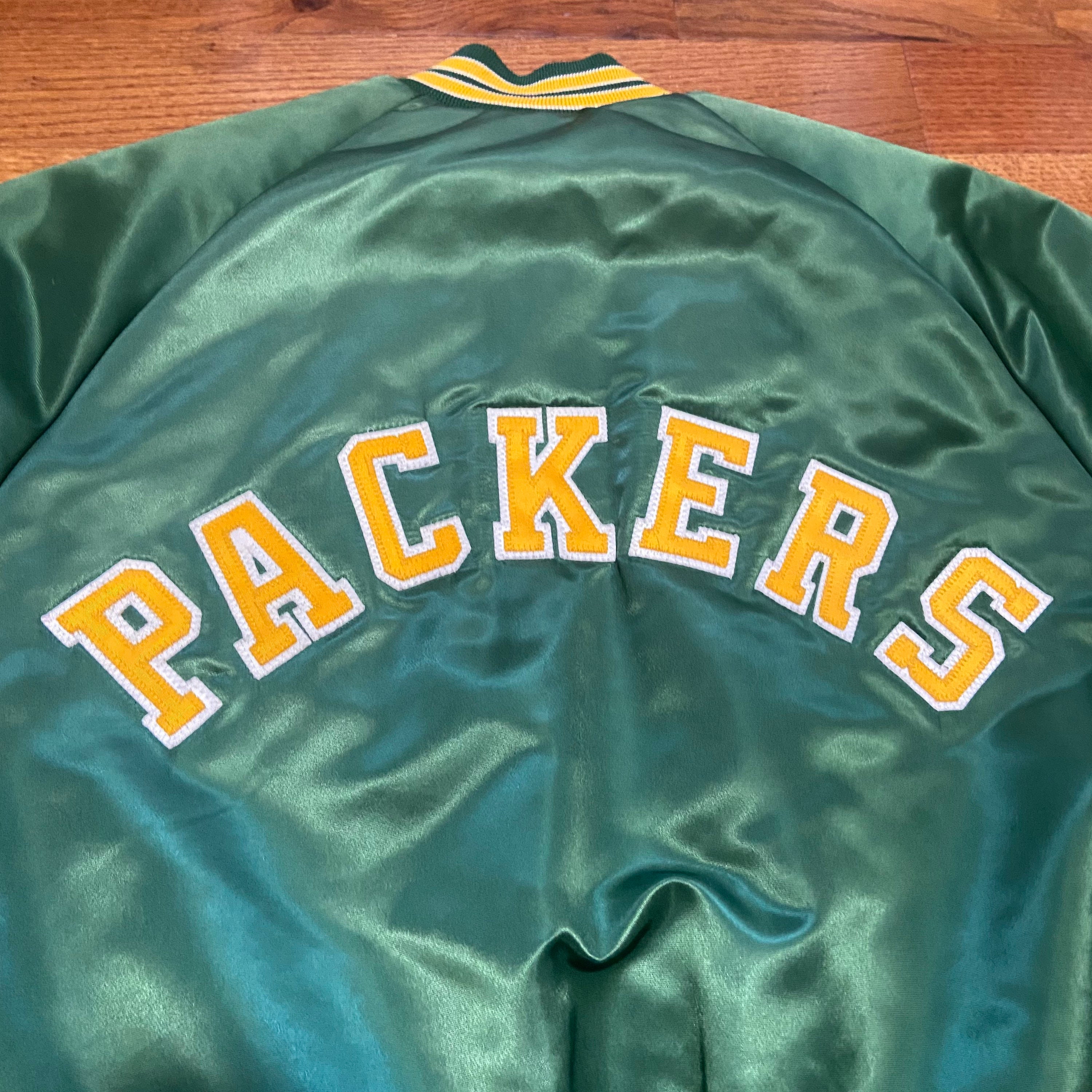 Chalkline Green Bay Packers Satin Jacket - Etsy Hong Kong