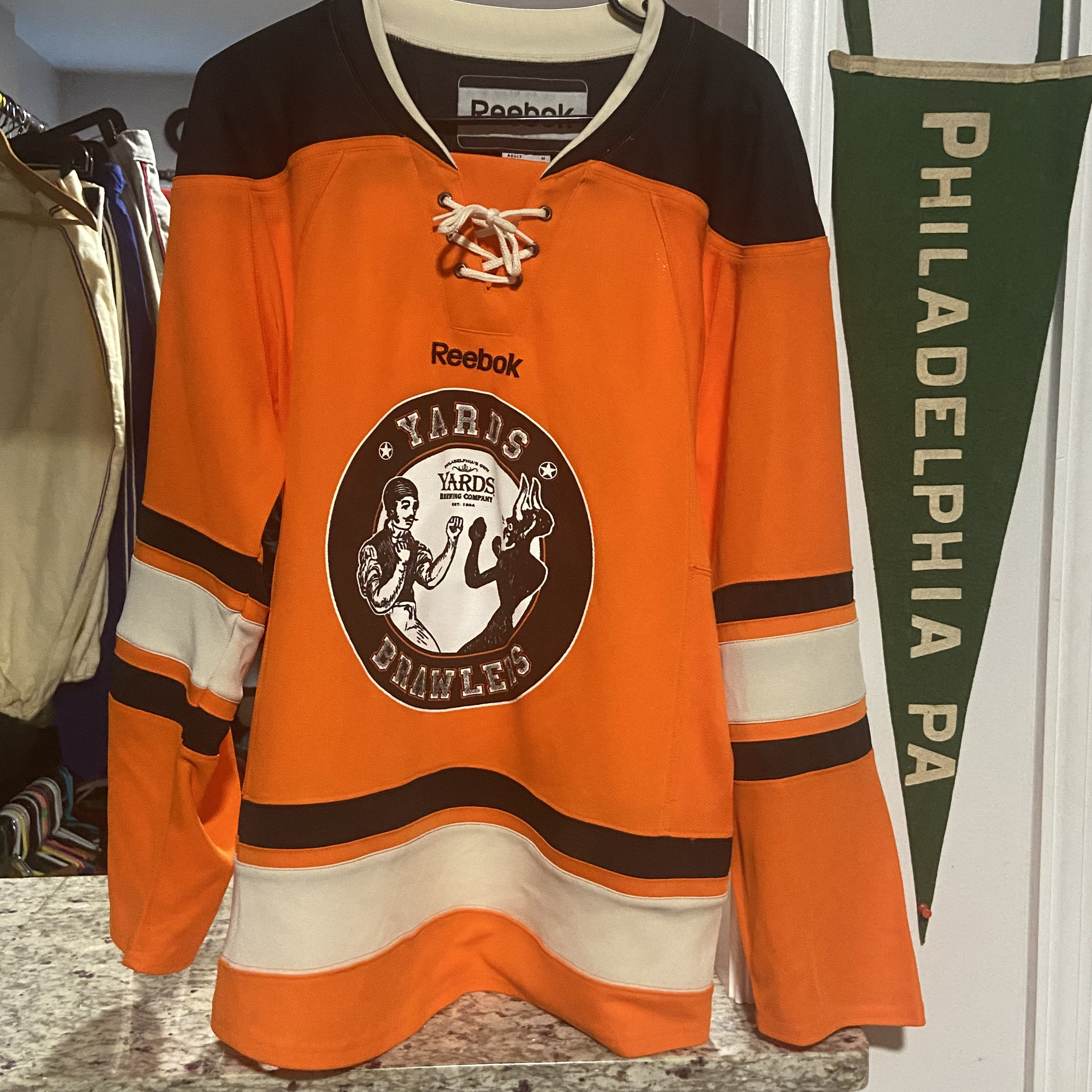 K1 Phoenix Series Hockey Jersey - White/Black/Orange - Ice Warehouse