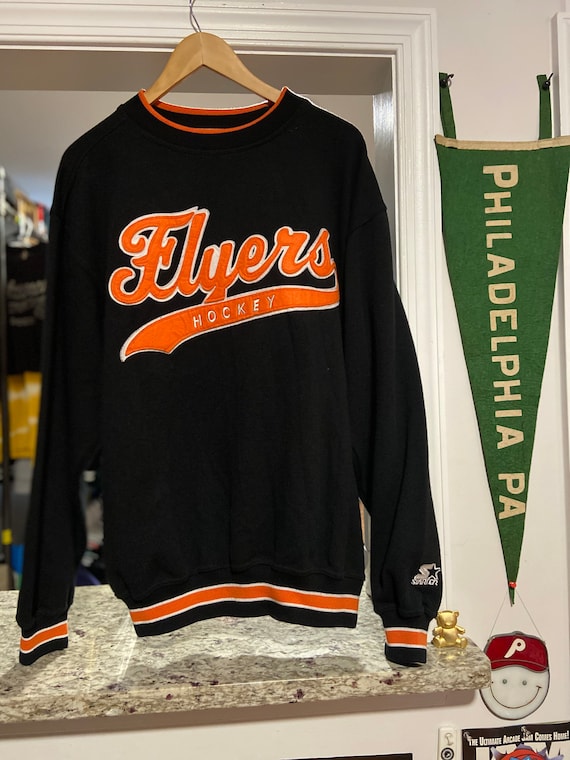 Rare Vintage Mens Medium Black Philadelphia Flyers