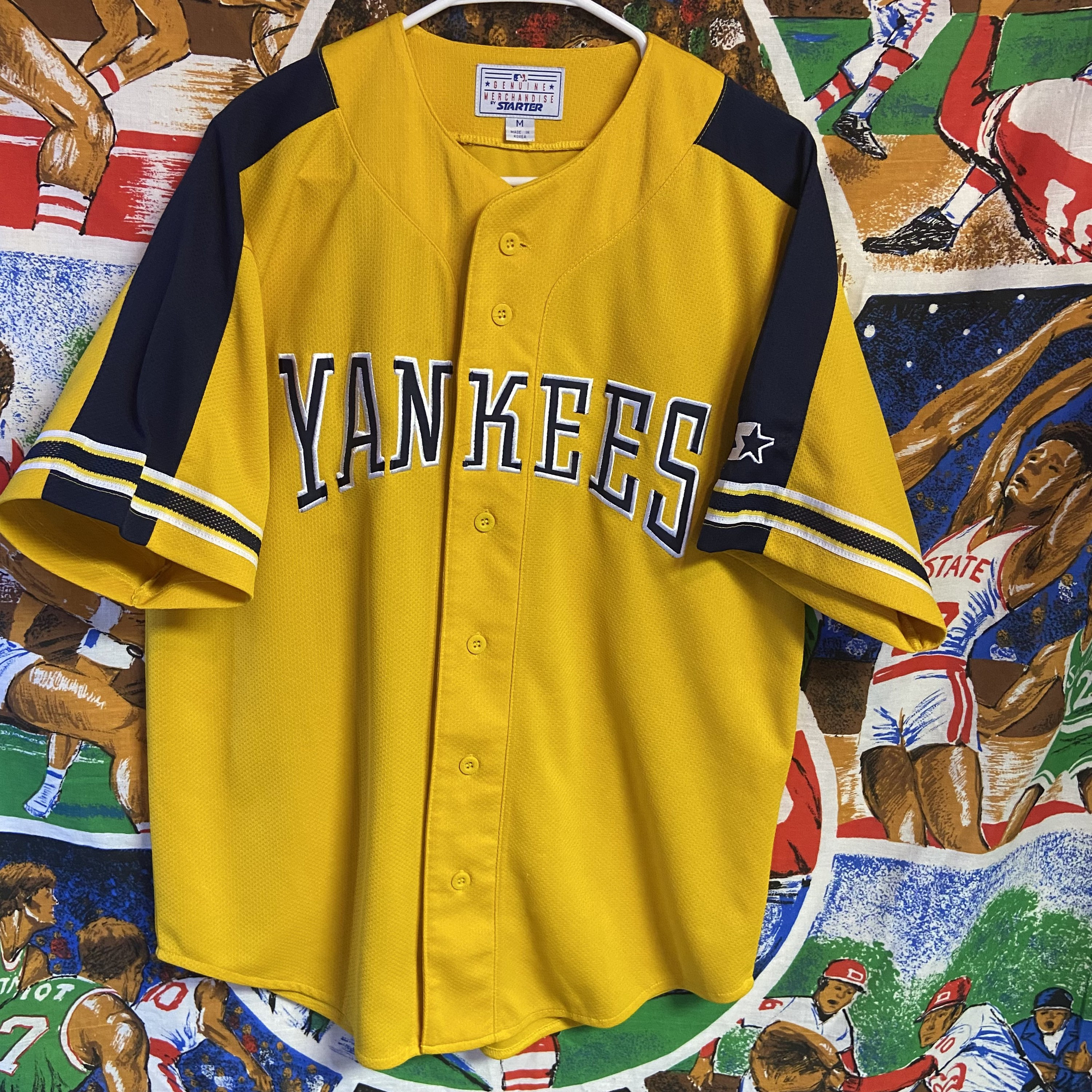 Vintage New York Yankees Baseball Jersey Mirage Size Xtra 