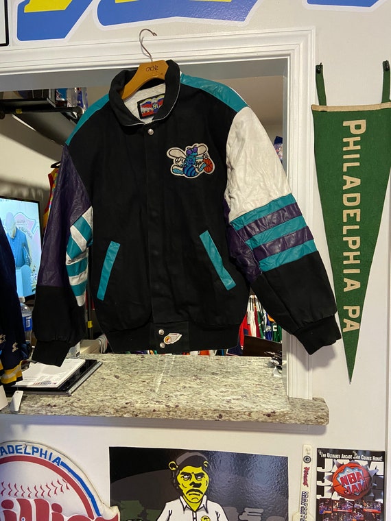 charlotte hornets leather jacket