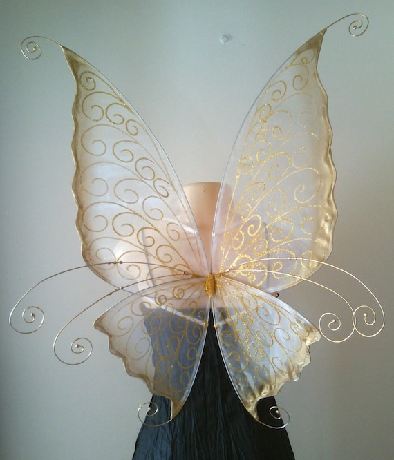 Curly Faerie Wings For Adults For Fancy Dress Weddings Etsy