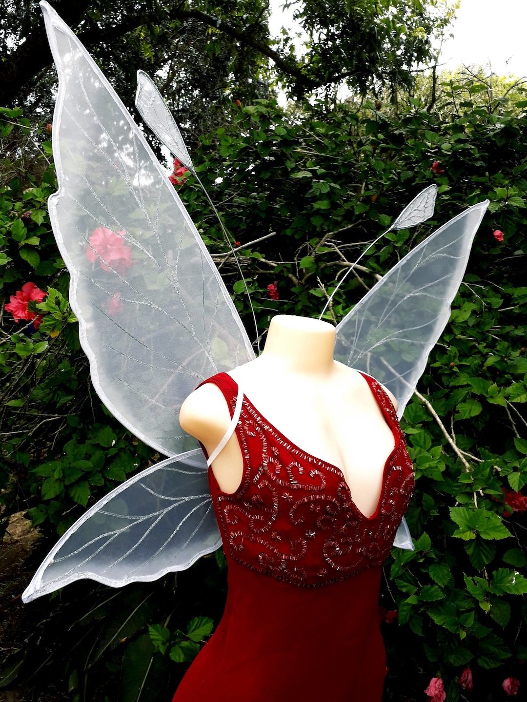 Large Adult Lumina Fairy Wings in White |elven/ Pixie| Cosplay Costume/  Halloween/ethereal Wedding - Etsy