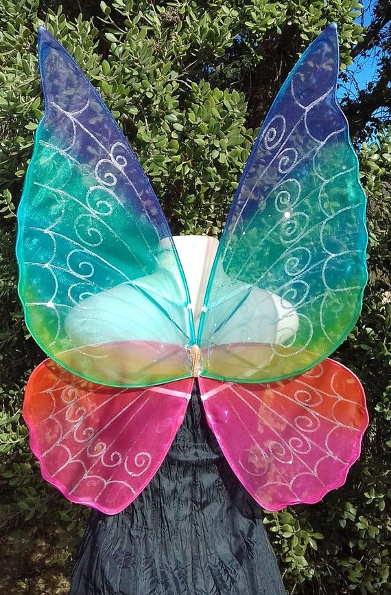 Adult Rainbow Fairy Wings Etsy