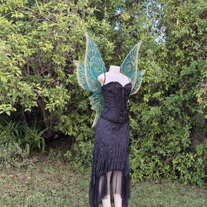Large Forest Woodland Fairy Wings for Adults in Dark Green and Gold ...