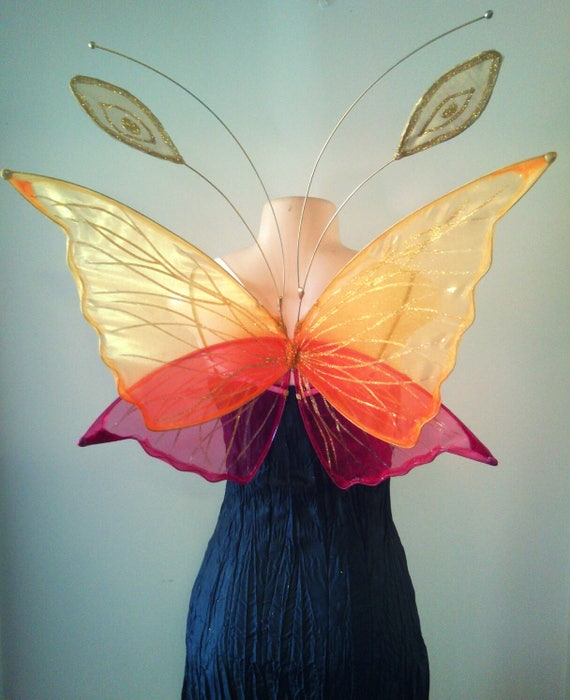 Faerie Wings In Chrysalis Style For Children Bridesmaids Etsy