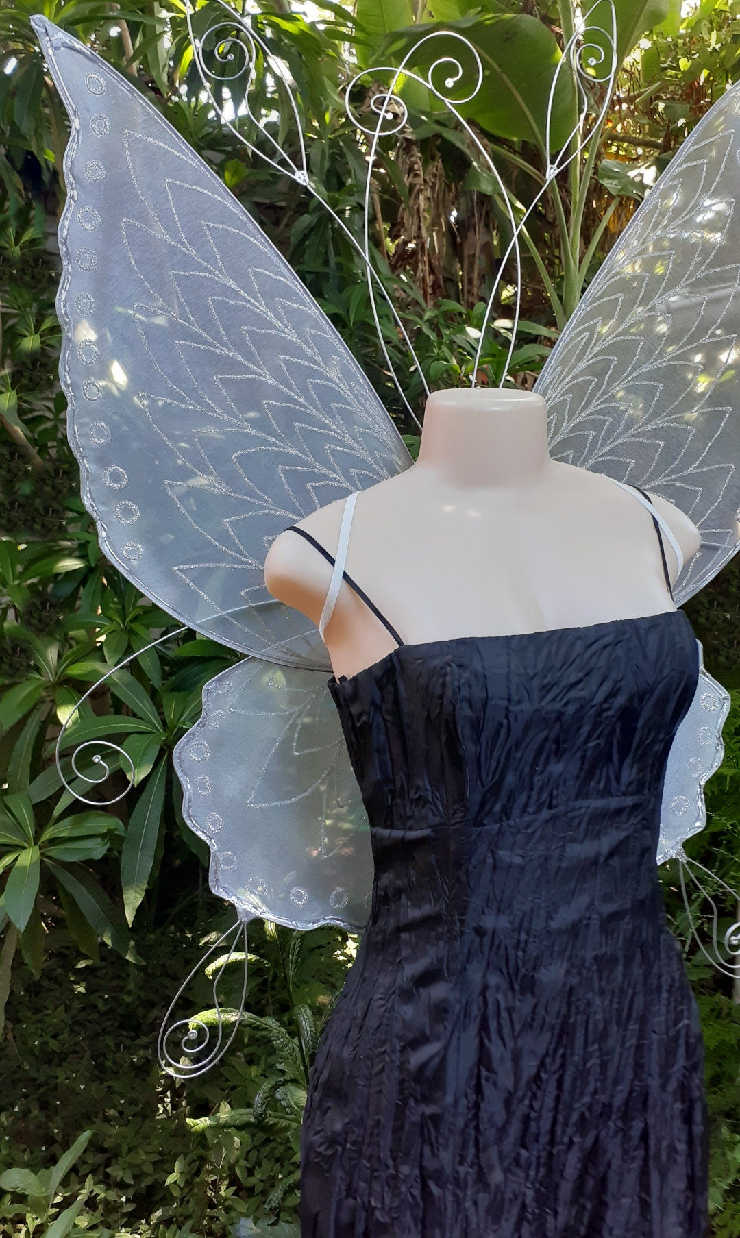 Silver Moon Fairy Wings Large Adult Fairy Wings Butterfly Etsy