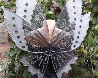 Black Gothic Large Adult Fairy Wings: pixie, elf, fairy cosplay,Halloween costume, Ren faire