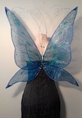 Blue Starlight Fairy Wings – Peacock Glitter, Adult Costume product logo