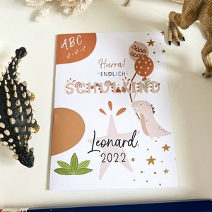 Einschulung Junge Dinosaurier Boho, Stundenplan, Kleines 1x1,Alphabet Poster Dinosaurier, Zahlen Poster, Karte Dino, Gästeposter Einschulung