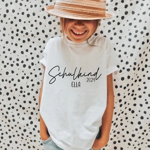 Schulkind T-Shirt, Geschenk zur Einschulung, 100% Baumwolle