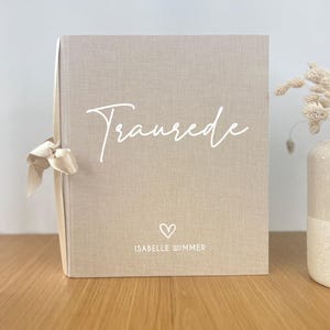 Traumappe für Traurednerin personalisiert mit Name, Mappe Freie Trauung Standesamtliche Trauung Mappe, Trauredner Mappe Traubuch