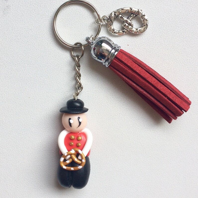 Alsacian keychain polymer clay keychain fimo keychain | Etsy