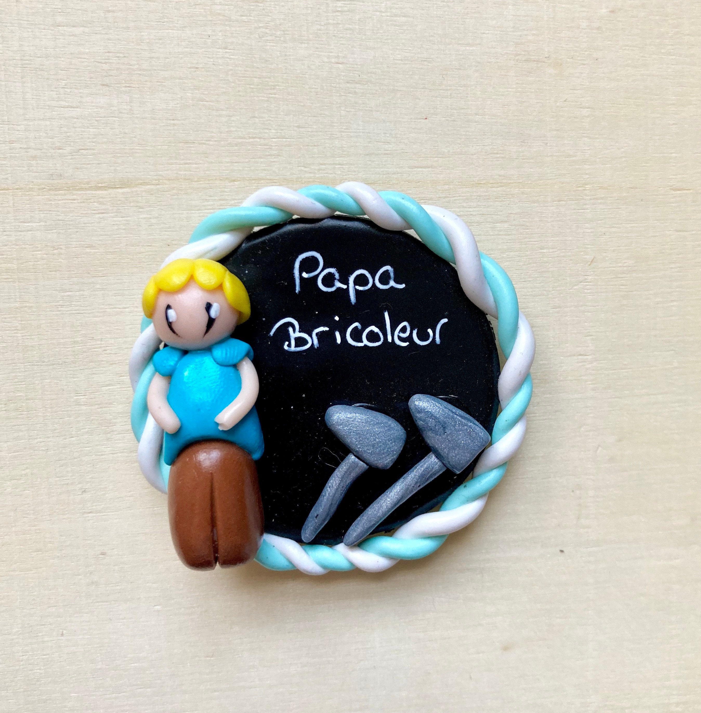 Aimant Papa Bricoleur, cadeau pour papa, cadeau fête des pères, idée cadeau  Papa -  France