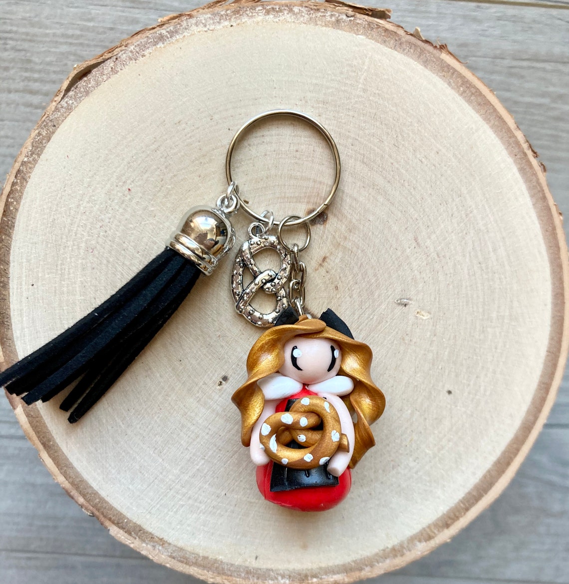 Alsacian Keychain Polymer Clay Keychain Fimo Keychain Alsacian Gift ...