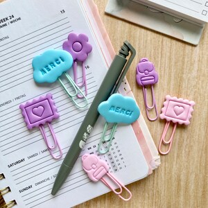 Conjunto de 3 clips de papel elegantes para el maestro, regalo del maestro, agradecimiento maestro, regalo de fin de año escolar