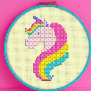 Unicorn Cross Stitch Pattern - Unicorn Cross Stitch - Cross Stitch Unicorn - Magical Cross Stitch - Cute Cross Stitch - Magic Unicorn Stitch