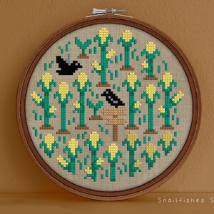 Corn Field Cross Stitch Pattern - Corn Field Cross Stitch - Corn Cross Stitch Pattern - Cross Stitch Pattern Corn Field - Cross Stitch Corn