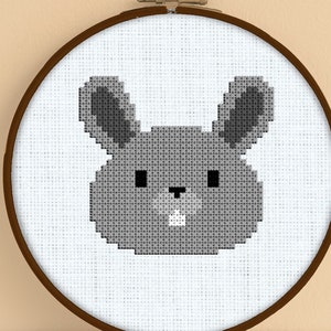 Rabbit Cross Stitch Pattern - Bunny Cross Stitch Pattern - Rabbit Nursery Cross Stitch Pattern - Bunny Nursery Cross Stitch Pattern - PDF