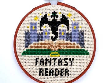 Bookish Fantasy Cross Stitch Pattern - Fantasy Cross Stitch Pattern - Bookish Cross Stitch Pattern - Bookish Fantasy Pattern - Fantasy PDF