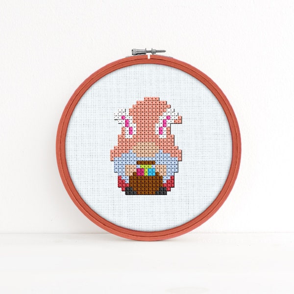 Easter Bunny Gnome Cross Stitch Pattern - Easter Gnome Cross Stitch Pattern - Easter Gnome Pattern - Bunny Gnome Cross Stitch Pattern - PDF