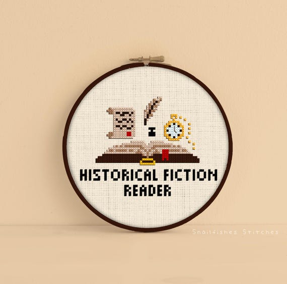 Historical Fiction Cross Stitch Pattern - Bookish Cross Stitch Pattern - Historical Fiction Cross Stitch - Bookish Cross Stitch PDF
