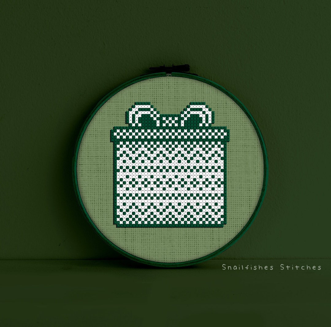 Sweater Pattern Gift Box Cross Stitch Pattern - Gift Cross Stitch ...