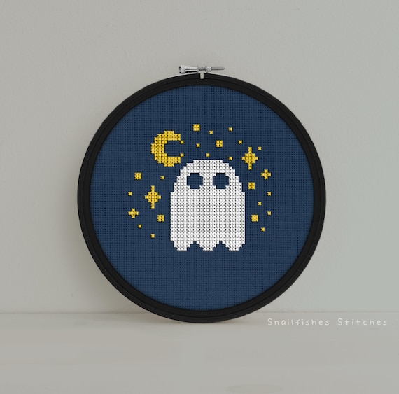 Cute Ghost Cross Stitch Pattern - Cute Ghost Cross Stitch - Cute Ghost Pattern - Ghost Cross Stitch Pattern - Cute Ghost Stitch - Ghost PDF