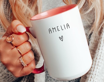 Personalized Mug Custom Gift For Her Minimalist Mug With Name Coffee Cup Custom Name Mug Personalized Christmas Gift Under 20 Coffee Mug M1