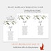 Printable Seating Chart Template Editable Seating Cards - Etsy