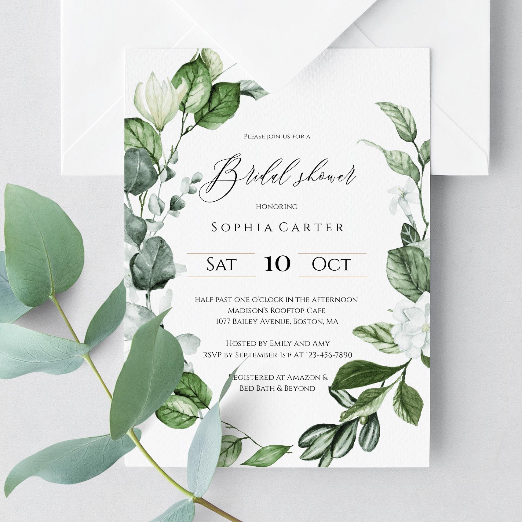 Printable Bridal Shower Invitation Template Download Editable | Etsy