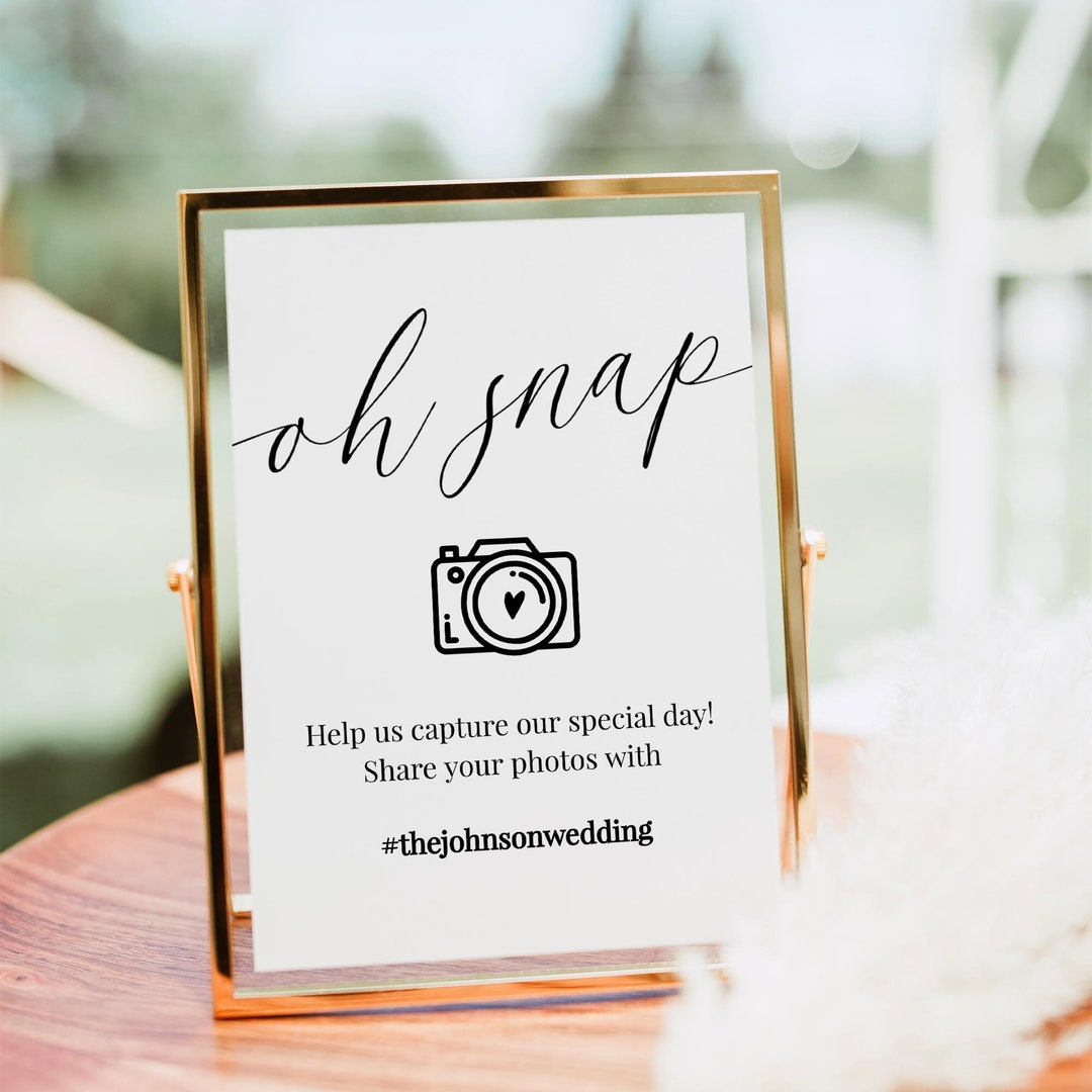 Instagram Sign At Wedding