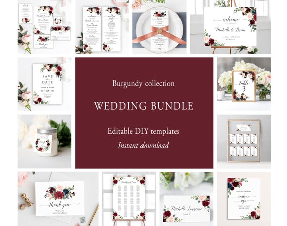 Wedding bundle FULL WEDDING STATIONERY BUNDLE – Julia Kay Design main image 4