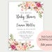 Baby Shower Invitation Template, Baby Shower Invite, Baby Shower Printable, Floral Baby Shower, Editable PDF, DIY Baby Shower, Template, C1